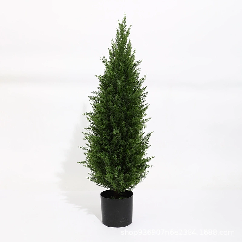 Pre-Potted 3 Foot Artificial Cedar Topiary Outdoor Indoor Trees