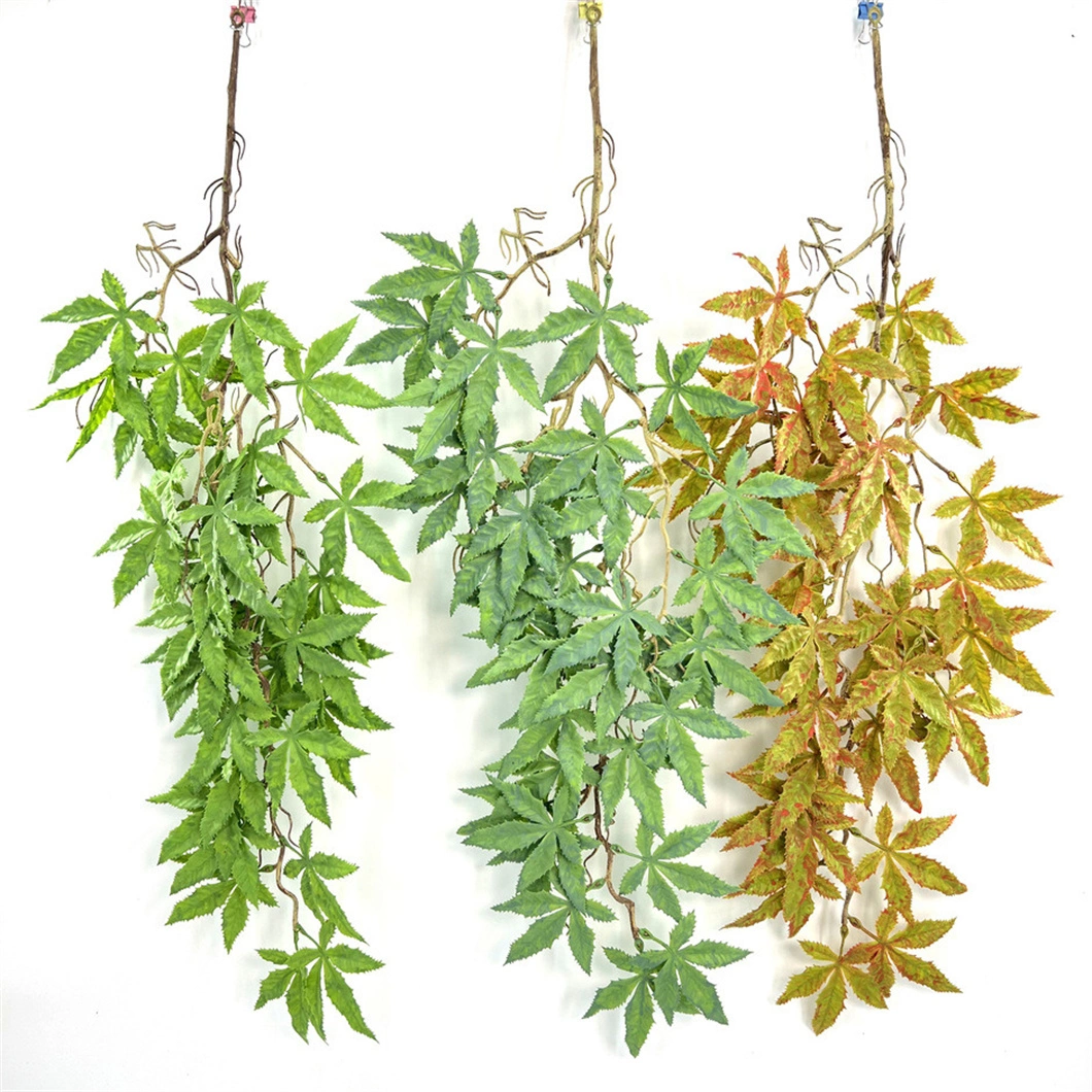 Artificial Fern Foliage Vines Faux Willow Rattan Leaves Lianas Plant