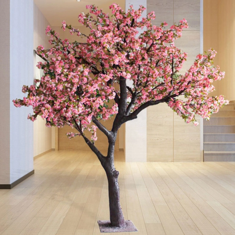 Indoor Outdoor Customized Size Sakura Table Big Artificial Pink Cherry Blossom Tree for Wedding Decor