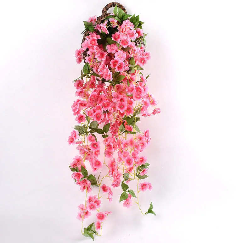 Silk Artificial Cherry Blossom Hanging Vine