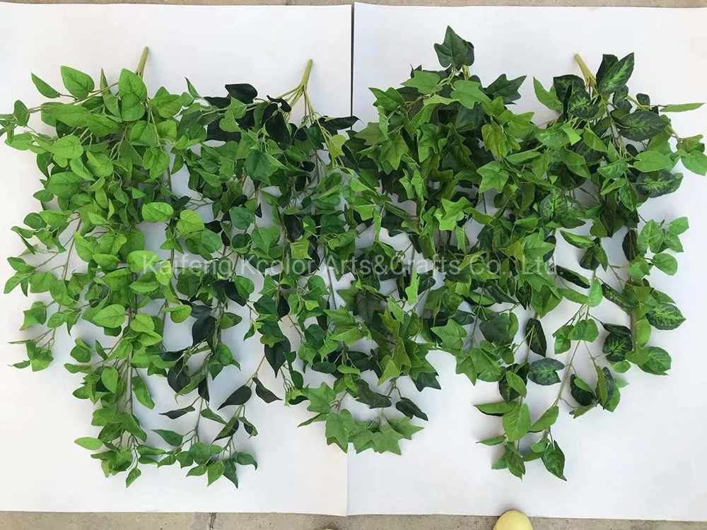 Plastic Creeper Spider IVY Leaves Wholesale Artificial Wall Hanging Plant for Home Decoration