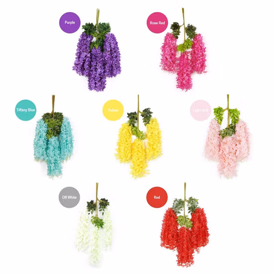 結婚式の装飾、ガーデンイベント、人工植物、緑の植物用の人工つる