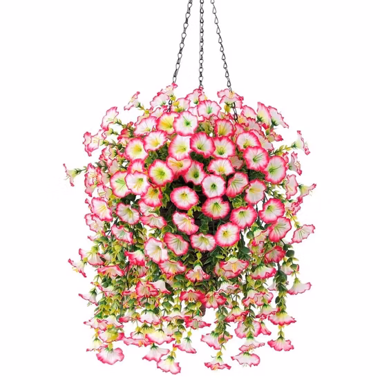 屋内および屋外の壁掛け植物 人工吊り下げ植物 つる植物