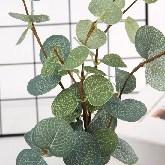 本物の葉、人工植物、家の装飾用の小さな人工盆栽