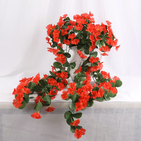 装飾的な紫色の籐造花壁掛け造花つる卸売